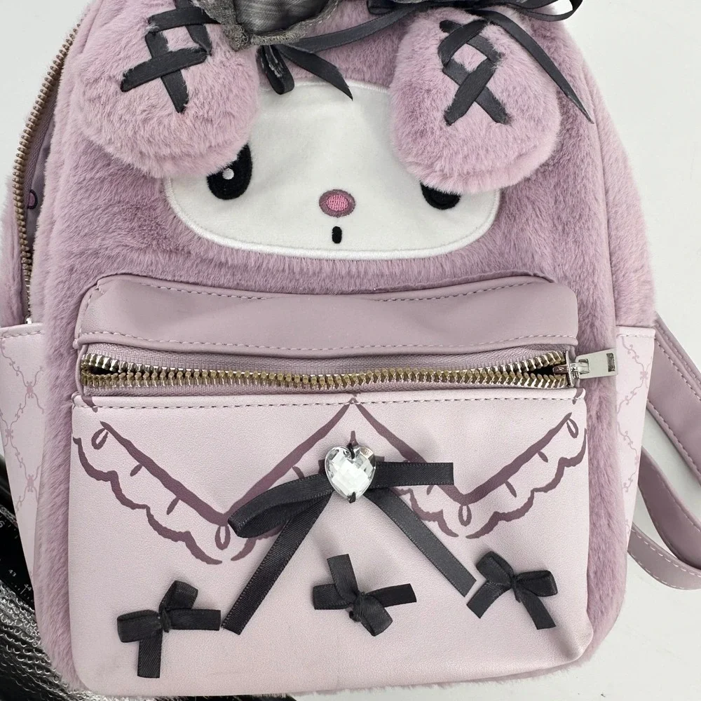 My Melody Goth Kawaii‎ Plush Backpack Her Universe Sanrio Cosplay Cute My Melody Goth Kawaii Plush Backpack Her Universe Sanrio  main image 2